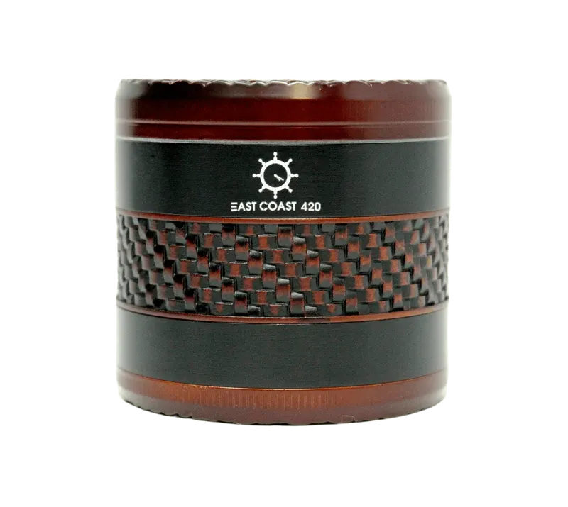 EC420 Weaving Wood Style 63mm 4 Piece Grinder  – Black