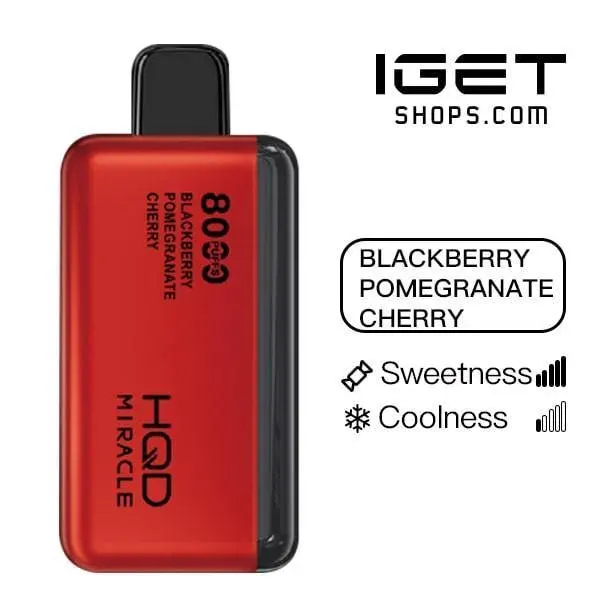 HQD Miracle 8000 – Blackberry Pomegranate Cherry