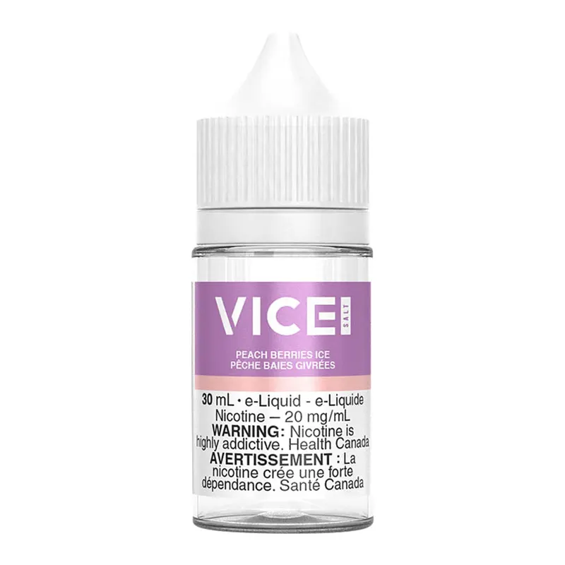 Vice Salt Nic E-Liquid – Peach Berries Ice 30ml